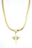 LitaeTrend Kutup Yıldızı Zincir Kolye - Altın thumbnail 2