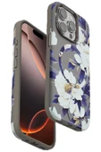 TNR iPhone 14 Pro Max Flower Series Magsafe Kapak - Gri - 1