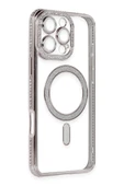 TNR iPhone 16 Pro Kılıf Joke Simli Magneticsafe Kılıf - Pembe - 3