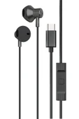 TNR LS-730 1.2M iPhone 15 Serisi ile Uyumlu Type-C Kablolu Kulaklık - Siyah - 1