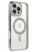TNR iPhone 16 Pro Kılıf Joke Simli Magneticsafe Kılıf - Pembe - 1