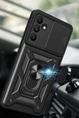 TNR Samsung Galaxy M15 Kılıf Pars Lens Yüzüklü Silikon - Lacivert - 4