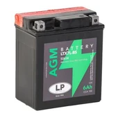 LP LTX7L-BS (YTX7L-BS) AGM AKÜ 12V 6A CCA 100/L:113 /W:70 /H:130 thumbnail 1
