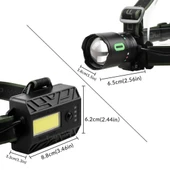 OR-8117 Profesyonel Şarj Edilebilir Kafa Lambası (3x5800 mAh Pil, 8 Modlu, Güç Bankası Özellikli) - 6