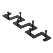 Zeta Siyah Metal Askı 6’lı Lüx Vestiyer Dolap Portmanto Elbise Ceket Çanta Asma Aparatı Askılık - 7