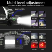 OR-8117 Profesyonel Şarj Edilebilir Kafa Lambası (3x5800 mAh Pil, 8 Modlu, Güç Bankası Özellikli) - 3
