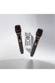 BÜYÜK BOY KABLOSUZ HOPARLÖR 200W ÇİFT KABLOSUZ MİKROFONLU KARAOKE BLUETOOTH SPEAKER ŞARJLI PARTYBOX - 3