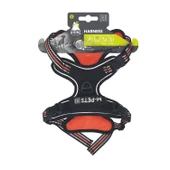 M-Pets Hıkıng Reflektörlü Soft Köpek Göğüs Tasması Turuncu S thumbnail 1