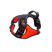 M-Pets Hıkıng Reflektörlü Soft Köpek Göğüs Tasması Turuncu S thumbnail 2