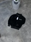 Moncler Siyah Peluş Ceket - - 2