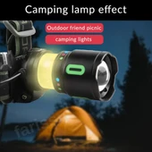 OR-8117 Profesyonel Şarj Edilebilir Kafa Lambası (3x5800 mAh Pil, 8 Modlu, Güç Bankası Özellikli) - 5