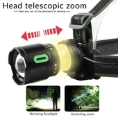 OR-8117 Profesyonel Şarj Edilebilir Kafa Lambası (3x5800 mAh Pil, 8 Modlu, Güç Bankası Özellikli) - 2