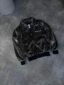 Moncler Gri Peluş Ceket - 3