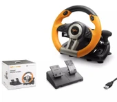 PXN V3 PRO PS3/PS4/PC/XBOX ONE/XBOXSERİES/NİNTENDO UYUMLU DİREKSİYON SETİ TURUNCU thumbnail 1