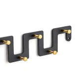 Zeta Siyah Altın Metal Askı 6’lı Lüx Vestiyer Dolap Portmanto Elbise Çanta Askılığı Gold Dekoratif - 7