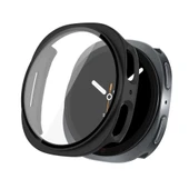 Samsung Galaxy Watch 8 44mm Uyumlu Kılıf Sert PC Kasa ve Ekran Koruyucu Kılıf  Siyah thumbnail 1