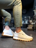 Pabucmarketi Erkek Günlük Ayakkabı Beyaz Kapitone thumbnail 1