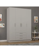 4 Kapaklı Gardırop 160cm  KÜL GRİ thumbnail 1