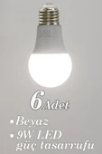 Vivido Home Beyaz 6 Adet Led Ampul 9W - 1
