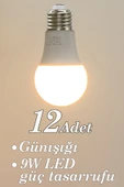 Vivido Home Gün Işığı 12 Adet Led Ampul 9w - 1