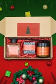 Yılbaşı Hediye Paketi Spicy Hediyelik Yeni Yıl ( Noel ) Seti, Mum Hediye Kutusu - 1