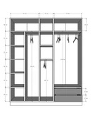 5 Kapaklı Gardırop 180cm  BEYAZ thumbnail 4