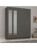 5 Kapaklı Gardırop 180cm  ANTRASİT thumbnail 1