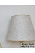 Vivido Home Dora Kumaş Krem Abajur thumbnail 2