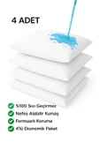 YASTIK ALEZİ SU GEÇİRMEZ SES YAPMAZ YASTIK ALEZ KILIFI 4 ADET - 1