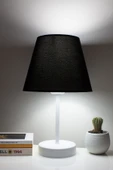 Vivido Home Siyah Modern Beyaz Ayaklı Abajur thumbnail 1