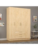4 Kapaklı Gardırop 160cm  SAFİR MEŞE thumbnail 1