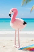 Pembe Peluş Flamingo Hediyelik Oyuncak Yumuşak Çocuk Odası Dekorasyon - 2