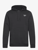Reebok Ri Left Chest Logo Kapsonlu Fermuarli Erkek Sweat - Siyah - 3