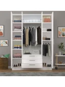 4 Kapaklı Gardırop 160cm  BEYAZ thumbnail 2