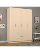 4 Kapaklı Gardırop 160cm  Akça Ağaç thumbnail 1