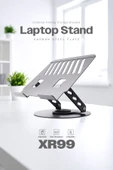 Karbon Çelik Metal Laptop Standı – Ayarlanabilir, Isı Dağıtımlı 11"-17" XR99 - 5