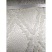 Prestij Puffy Yakut 3 Parça Çift Kişilik Yatak Örtüsü, Pike Örtüsü (250x260)-Krem - 3