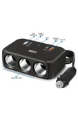 G18 Araç İçi Çakmak Çoklayıcı – 120W, 3 Çakmak Soketi, Type-C & USB Portları - 4