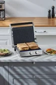 Homend Grilliant 1344H Inox Gövdeli, Döküm Plakalı Tost ve Izgara Makinesi thumbnail 2