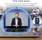 NexiGo Meeting 360 Ultra (3. Nesil) Gelişmiş Hepsi Bir Arada Konferans Kamera Sistemi - 7