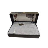 Prestij Puffy Yakut 3 Parça Çift Kişilik Yatak Örtüsü, Pike Örtüsü (250x260)-Gri - 2