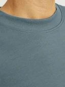 Jack Jones Blachad Brandıng Bisiklet Yaka Erkek Sweat 12261386 thumbnail 6