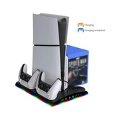 Hepu TP5-3570 PS5 Soğutucu Şarj Standı | DualSense Şarj RGB Işık 3 Fan Hızlı Dock İstasyonu - 2