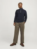 Jack Jones Blamılano Fermuarlı YakaRelax Fit  Erkek Kazak 12259664 - 2
