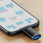 Type C USB 3.0 OTG Dönüştürücü & Microsd Kart Okuyucu – Tüm Tip-C/USB Cihazlar İçin - 3