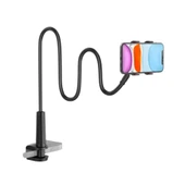 HEPU HP-A36 70 cm Esnek Boyunlu Masa Üstü Telefon Tutucu – 18 cm'e Kadar Uyumlu 360° Ayarlanabilir - 1