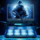 8 Fanlı RGB Işıklı Gaming Notebook Soğutucu – Yükseklik Ayarlı - 2