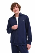 Lumberjack Ml Fall 18itl705 Fermuarli Erkek Sweat - Lacivert - 1