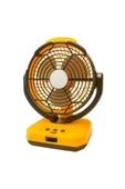 HEPU HP F878 | 7200 mAh Bataryalı Taşınabilir Fan – LED Işıklı, Kamp ve Masaüstü Uyumlu, 10 Saat Serinlik - 4