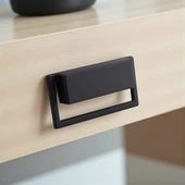 Marko Siyah Metal Dikdörtgen Gömme Mobilya Kulp Modern Dolap ve Çekmece Dayanıklı Dekoratif Kulplar thumbnail 6